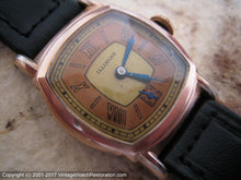 Load image into Gallery viewer, Illinois Two-Tone Copper and Bronze Dial with Red Gold Case, Manual, 28x37mm