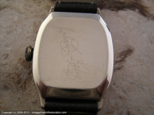 Load image into Gallery viewer, Illinois 'Beau Brummel' with Southwestern Indian Motif 14K White GF Case, Manual, 28x38mm