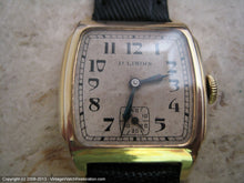 Load image into Gallery viewer, Illinois 'Derby' with Original Soft Parchment Moderne Dial, Manual, 27x33mm