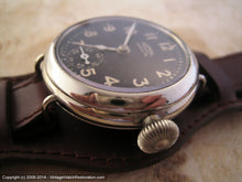 Load image into Gallery viewer, Fabulous Black Dial Ingersoll Wrist Radiolite, Manual, Huge 39mm