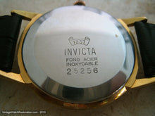 Load image into Gallery viewer, Two Tone Gold Dial Invicta, Manual, Very Large 36mm
