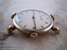 Load image into Gallery viewer, 18K IWC with Creamy Yellow Dial and Stunning Tear Drop Lugs, Manual, Large 35.5mm