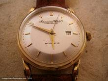 Load image into Gallery viewer, Rare Ingenieur Movement Cal 8521 Pie Pan 18K Gold IWC, Automatic, 34mm