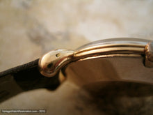 Load image into Gallery viewer, Elegant and Rare Jaeger Lecoutre 18K Rose Gold with Tear Lugs, Manual, Large 35.5mm