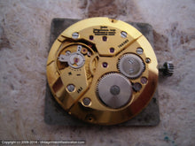 Load image into Gallery viewer, Large Square Jules Jurgensen with Unusual Date Set at 4:30, Manual, 30x30mm