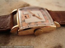 Load image into Gallery viewer, Lavina Two-Toned Copper-White Square in 9K Rose Gold Case, Manual, 26x26mm