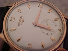 Load image into Gallery viewer, Longines Solid 18k Rose Gold, C 30L, Manual, Very Large 36mm