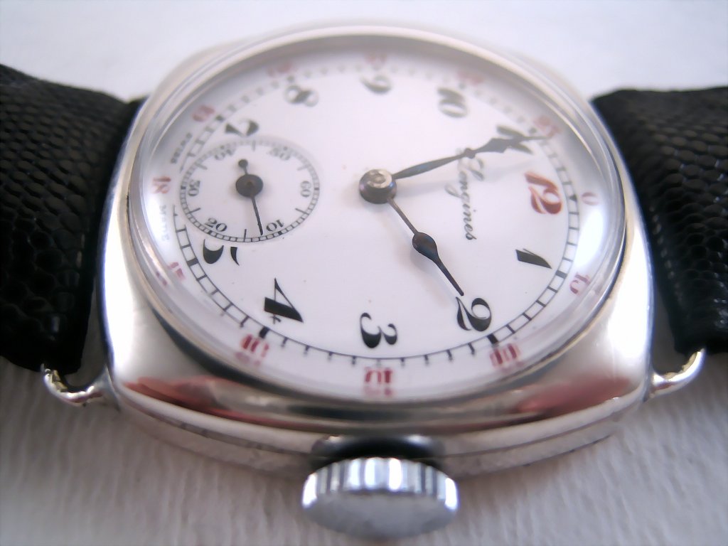 Longines 1925 Sterling Silver Cushion Manual 32mm Vintage