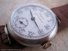 Load image into Gallery viewer, 1930s Longines Porcelain Dial Signed "Iraqi Air Force" , Manual, 33mm