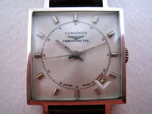 Load image into Gallery viewer, Square Longines Chronometre with Date, Manual, 30x30mm