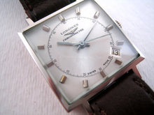 Load image into Gallery viewer, Square Longines Chronometre with Date, Manual, 30x30mm