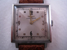 Load image into Gallery viewer, Longines Square Two-Toned Gem, Manual, 28x36mm