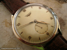 Load image into Gallery viewer, Impressively Sized Longines Classic Style with Golden Dial, Manual, Huge 39mm