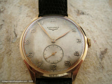 Load image into Gallery viewer, Longines Huge 18K Yellow Gold with Original Patina Dial, Manual, Huge 37.5mm