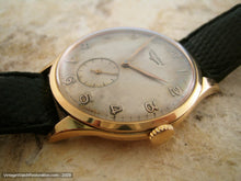 Load image into Gallery viewer, Longines Huge 18K Yellow Gold with Original Patina Dial, Manual, Huge 37.5mm