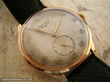 Load image into Gallery viewer, Longines Huge 18K Yellow Gold with Original Patina Dial, Manual, Huge 37.5mm