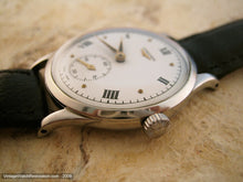Load image into Gallery viewer, Longines Stunning White Dial with Black Roman Numerals, Manual, Large 35mm