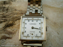 Load image into Gallery viewer, 14K Gold Square Longines, Manual, Square 25x25mm