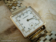 Load image into Gallery viewer, 14K Gold Square Longines, Manual, Square 25x25mm