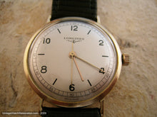 Load image into Gallery viewer, 10K Gold Filled Longines with Rail Track Design, Automatic, 33.5mm