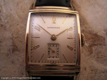 Load image into Gallery viewer, Sweet Square Face Longines with Original Maple Presentation Box and Booklet, Manual, 22.5x38mm