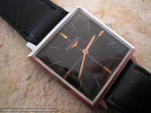 Load image into Gallery viewer, Longines Square Glossy Black Dial, Manual, 28.5x36mm