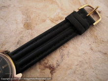 Load image into Gallery viewer, Longines Black Dial with Date in Rose Gold Case, Manual, 34x36mm