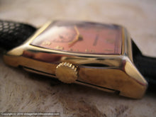 Load image into Gallery viewer, Rare 1930s Drivers-Style Longines with Coppery-Salmon Dial, Manual, 24x39mm