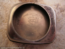 Load image into Gallery viewer, Rare 1930s Drivers-Style Longines with Coppery-Salmon Dial, Manual, 24x39mm