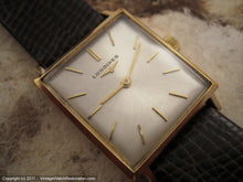 Load image into Gallery viewer, Longines Elegant Squarish Brushed Silver Dial, Manual, 26x34mm