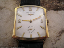 Load image into Gallery viewer, Longines Most Unusual Flared Tank-Shaped Case, Manual, Flared Rectangular