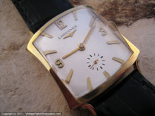 Load image into Gallery viewer, Longines Most Unusual Flared Tank-Shaped Case, Manual, Flared Rectangular