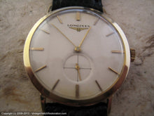 Load image into Gallery viewer, 14K Gold Classic Longines with Gold Baton Markers, Manual, 32.5mm