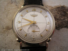 Load image into Gallery viewer, Longines 14K Gold Case, Two-Tone Dial, Classic Gem, Automatic, Large 34mm