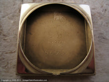 Load image into Gallery viewer, Classy Dimpled Square Longines 14K Gold with Deco Lugs, Manual, 26x38mm