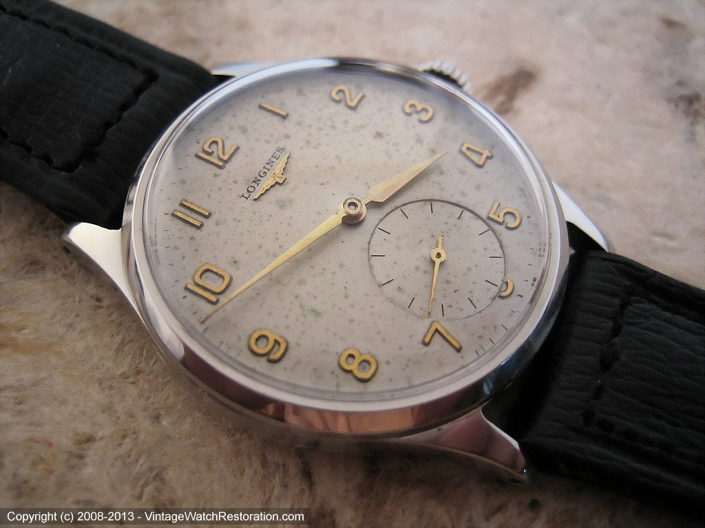 Early Large Original Longines in Legendary Baume Case and Original