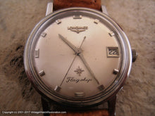 Load image into Gallery viewer, Longines 'Flagship' Model with Original Silver Dial and Date, Manual, Large 35mm