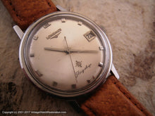 Load image into Gallery viewer, Longines 'Flagship' Model with Original Silver Dial and Date, Manual, Large 35mm
