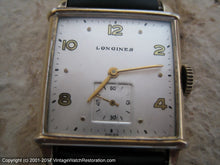 Load image into Gallery viewer, Longines Silver Dial in Square Case with Rounded Sides (OC), Manual, 27x38mm