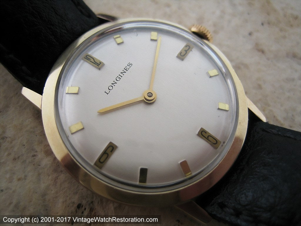 Longines Elegant Pie Pan Style Dial Manual 31.5mm Vintage