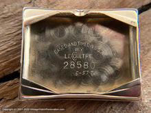 Load image into Gallery viewer, LeCoultre 14K Gold Art Deco Bezel Number, Manual, 24x36mm