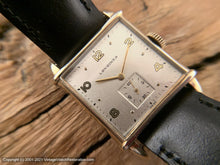 Load image into Gallery viewer, Longines Silver Dial with Square Case with Rounded Edges, c.1945, Manual, 27x38mm