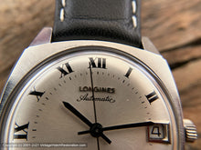 Load image into Gallery viewer, Longines Ultra-Chron Roman Numeral Dial with Date in Mint Square Tonneau Case, Automatic, 33.5x38mm