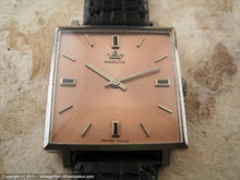 Load image into Gallery viewer, Marvin in Large Square Case with Salmon-Rose Dial, Manual, 27.5x27.5mm