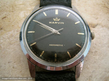 Load image into Gallery viewer, Black Dial Marvin Hermetic, Manual, Large 35.5mm