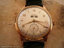 Load image into Gallery viewer, 18K Rose Gold Multi Date Marvin, Manual, Large 36mm