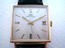 Load image into Gallery viewer, Large Movado 18K Square with Date, Automatic, 29.5x29.5mm