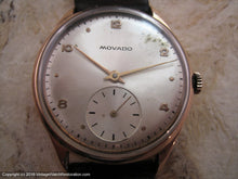 Load image into Gallery viewer, Original Silver Dial Movado with 18K Rose Gold Case, Manual, Large 35mm