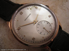 Load image into Gallery viewer, Original Silver Dial Movado with 18K Rose Gold Case, Manual, Large 35mm