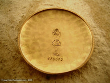 Load image into Gallery viewer, 18K Pink Gold Movado with Raised Copper Gold Markers, Manual, Large 34mm